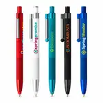 Stylo sensoriel Lisbon monochrome en aluminium recyclé avec stylet