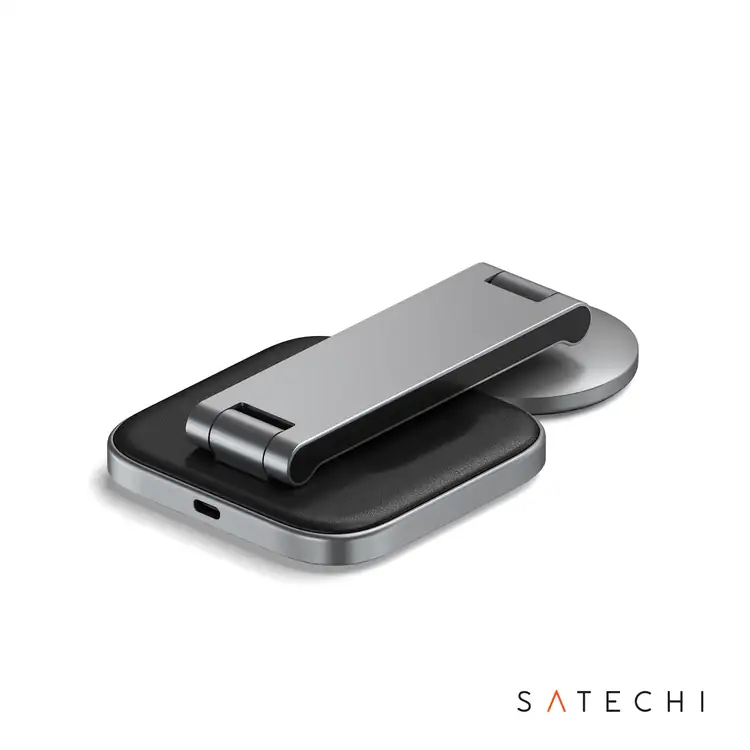 Support de recharge sans fil pliable SATECHI Qi2 2 en 1 #3
