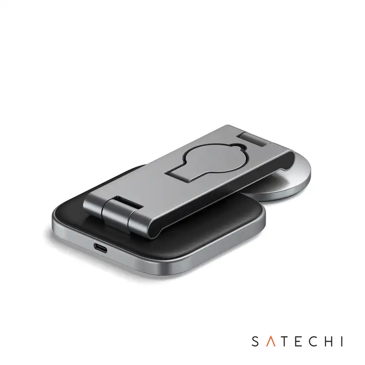 Support de recharge sans fil pliable SATECHI Qi2 3 en 1 #3