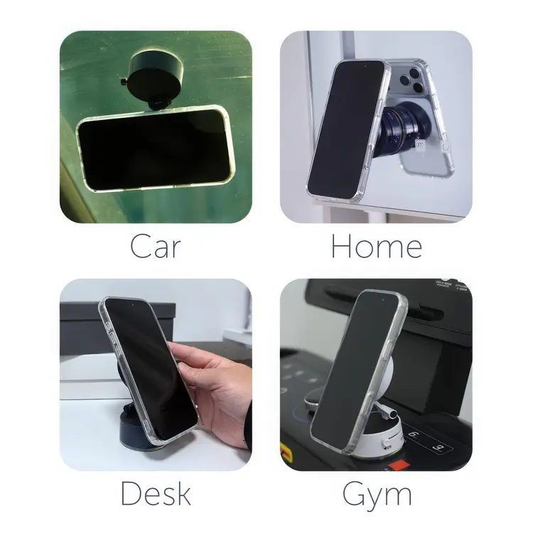 Support magnétique portatif pour téléphone Rivet avec base à ventouse #6