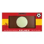 Tablette de chocolat deux tons avec ballon de soccer 3 oz