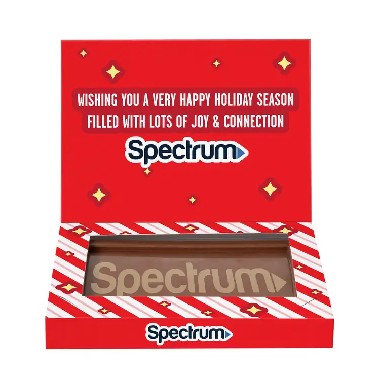 Rectangle Etched Milk Chocolate Bar- Greeting Card Box #2