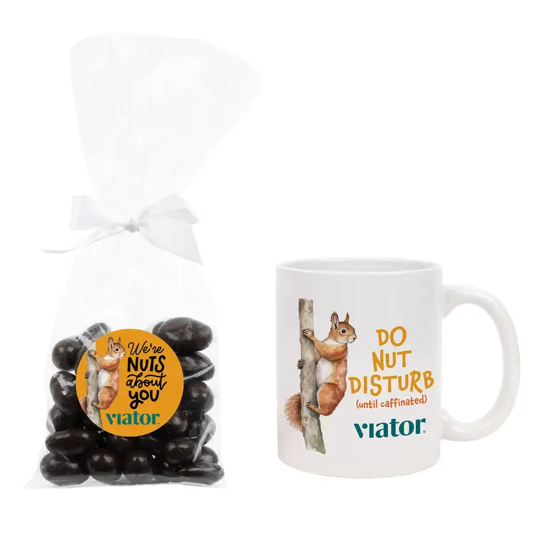 Mug 11 oz with Dark Chocolate Almonds