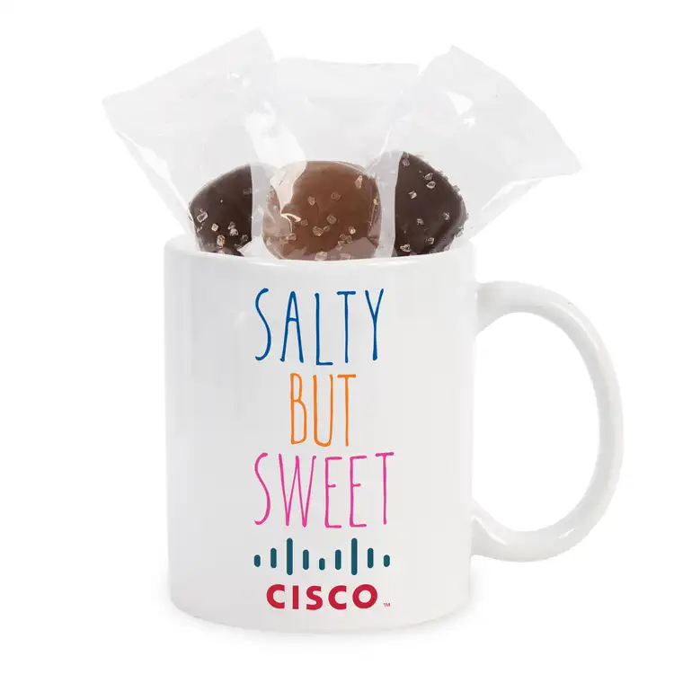 Ceramic Mug 11 oz with Sea Salt Caramels