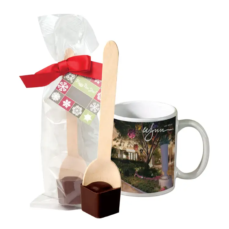 11 oz mug with hot cocoa on a spoon #2