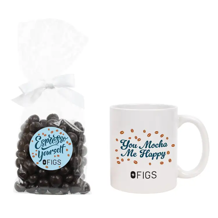 Mug 11 oz with Dark Chocolate Espresso Beans