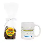 Tasse 11 oz avec mini bretzels au chocolat au lait