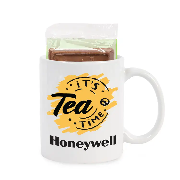 Ceramic Mug 11 oz with Stash Tea and Chocolate Cookie