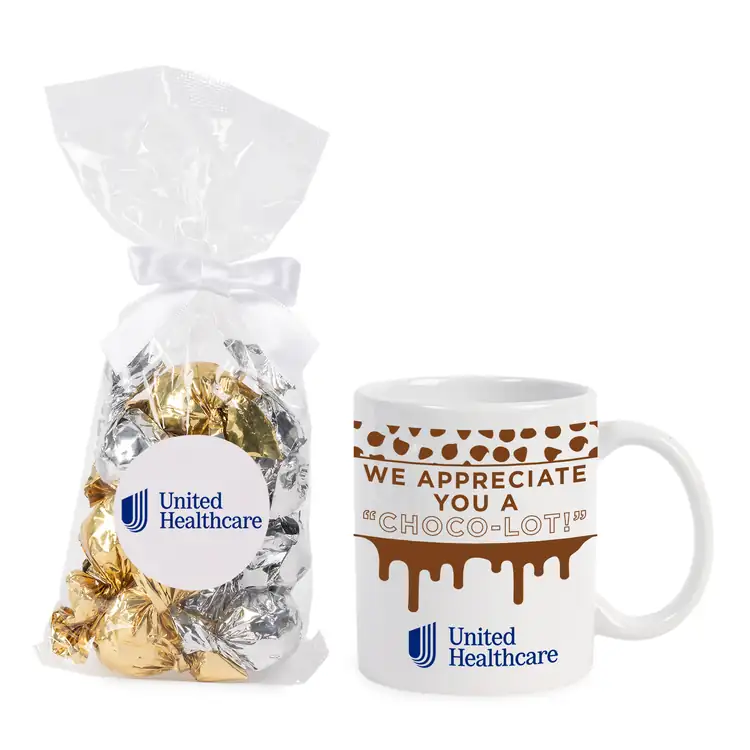Ceramic Mug 11 oz with Twist Wrapped Truffles #2
