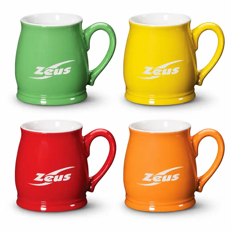 Tasse Biscayne couleurs vives 16 oz avec impression