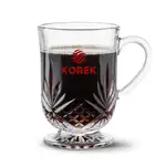 Tasse Brinkley 10 oz en cristallin sur pied avec impression