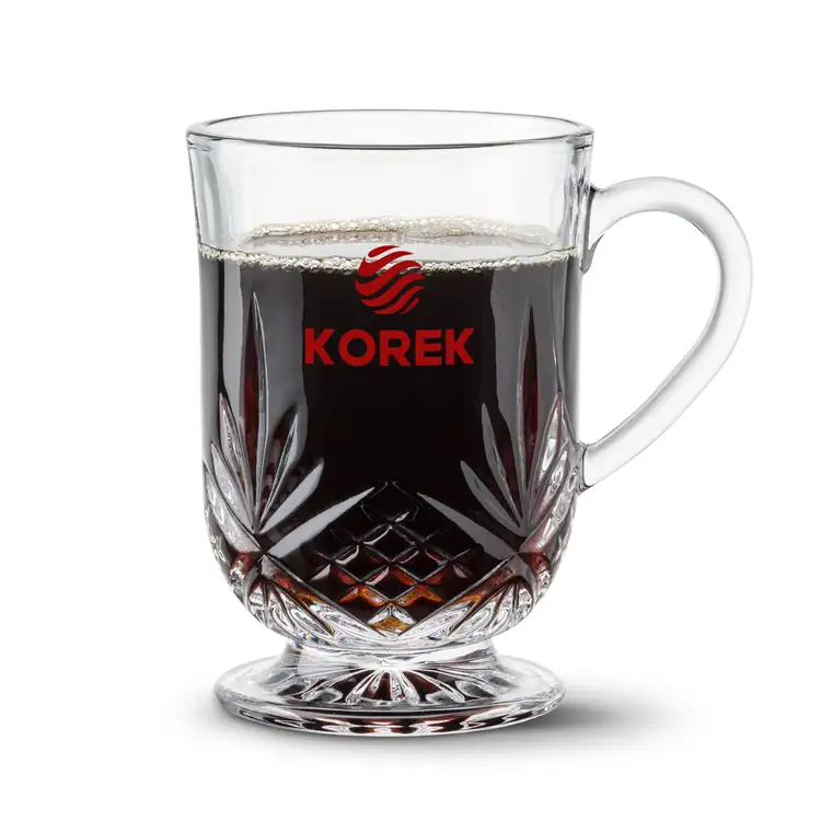 Brinkley Footed Crystalline Mug 10 oz - Imprinted
