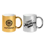 Tasse Deco en céramique à finition métallique 11 oz
