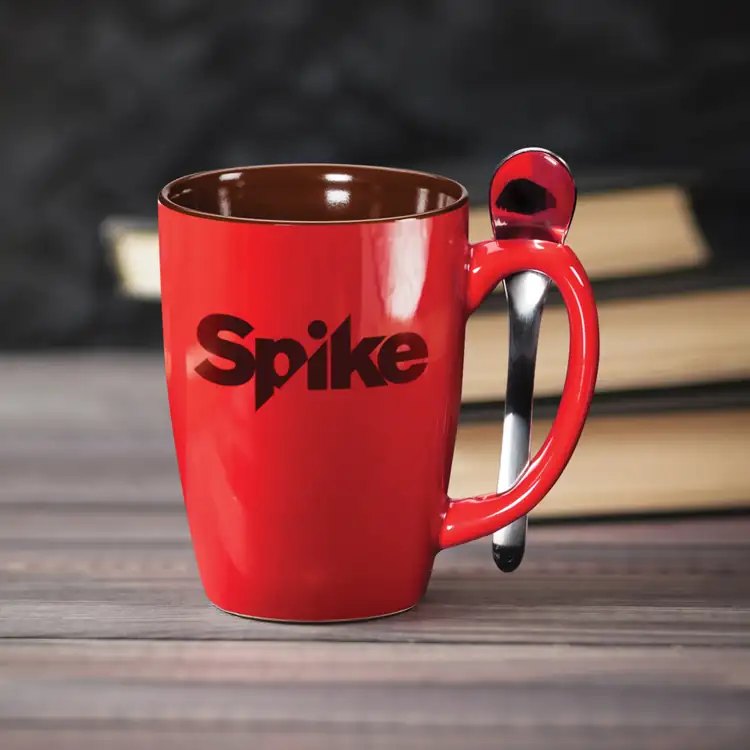 Roberta Mug 16 oz with Spoon - Imprinted #5