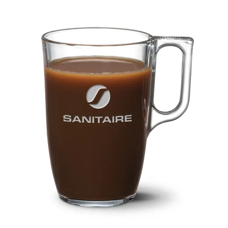 Rosella Glass Mug 13.5 oz - Deep Etch