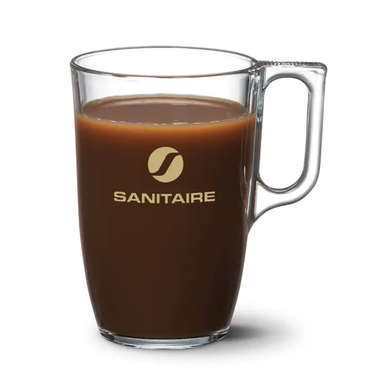 Tasse Rosella 13.5 oz en verre avec impression
