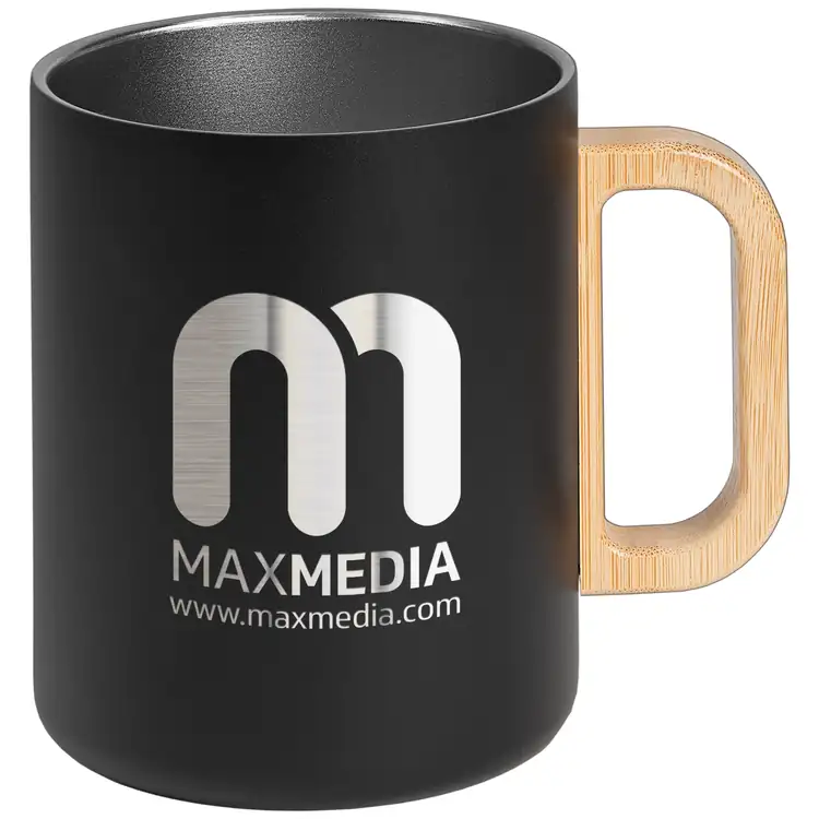 Vancouver Double-Wall Stainless Steel Mug with Bamboo Handle 18 oz #6
