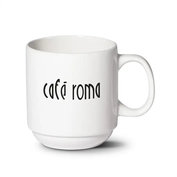 Tasse Vivian 12 oz en porcelaine avec impression