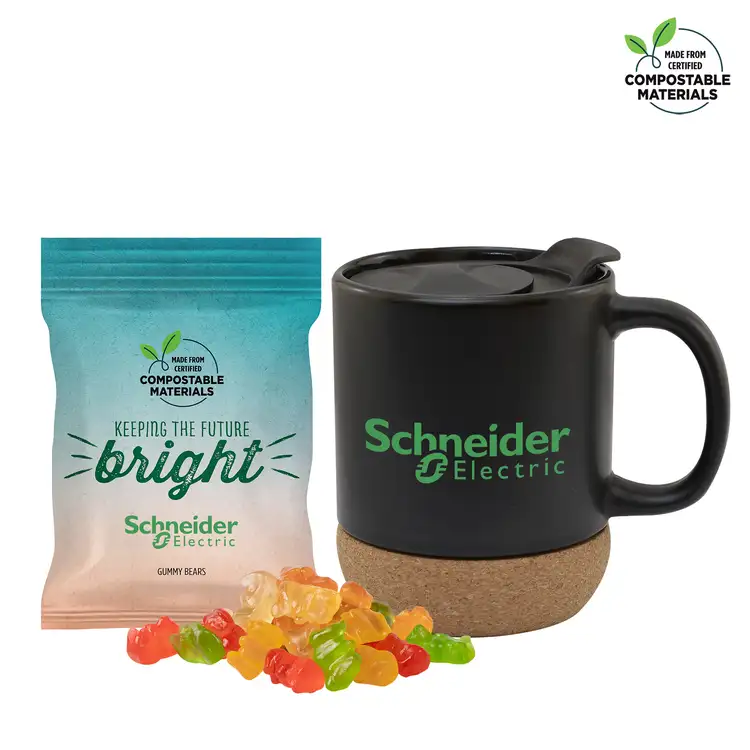 Cork Base Mug 12 oz with Gummy Bears #2