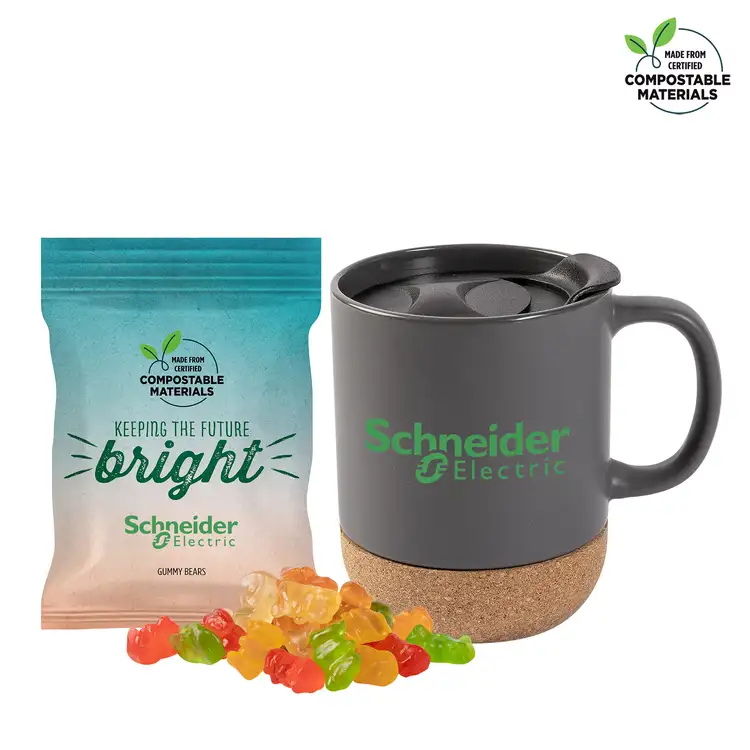 Cork Base Mug 12 oz with Gummy Bears #3