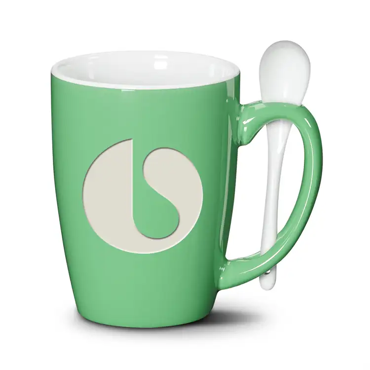 Tasse avec cuillère Winfield 15 oz avec gravure #3