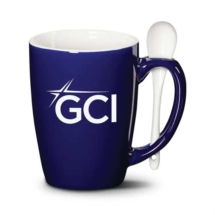 Winfield Mug with Spoon 15 oz Imprinted #2
