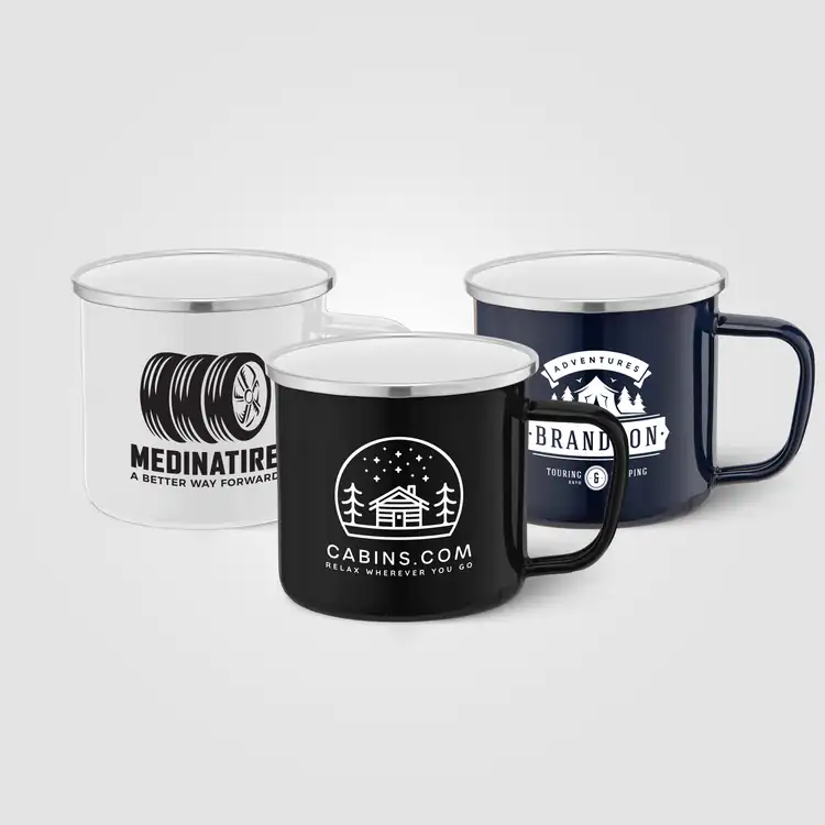 Wyoming Enamel-Coated Stainless Steel Campfire Mug 13 oz #2