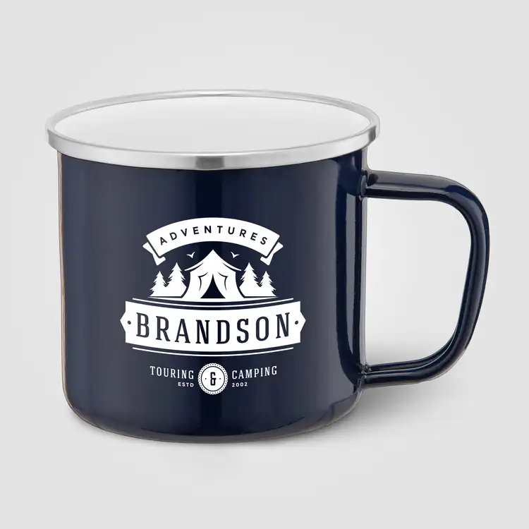 Wyoming Enamel-Coated Stainless Steel Campfire Mug 13 oz #7