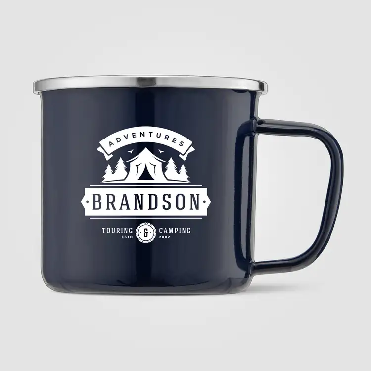 Wyoming Enamel-Coated Stainless Steel Campfire Mug 13 oz #8