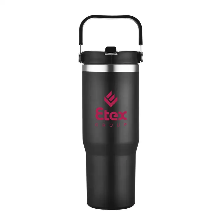 Belinda 30 oz Vacuum Travel Mug with Carrying Handle #2