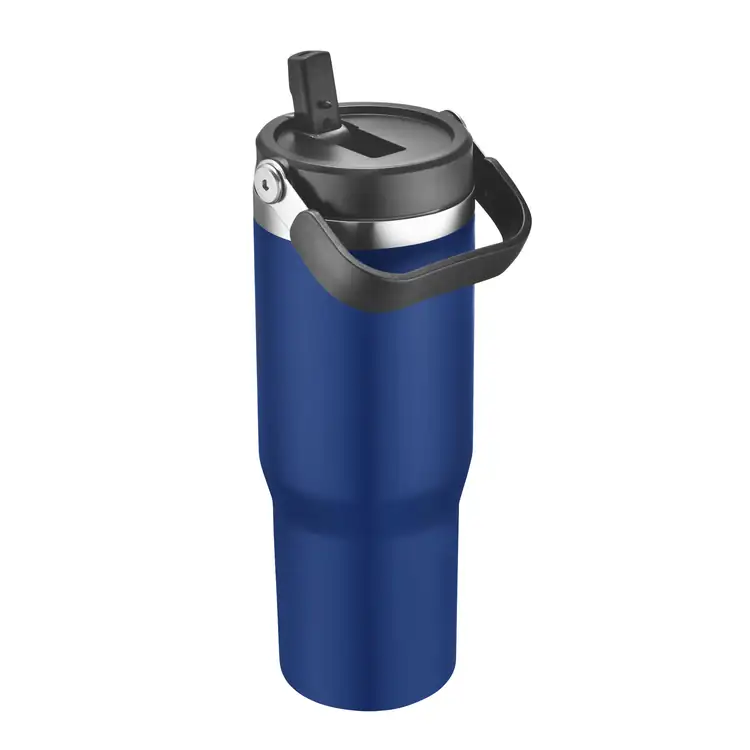Belinda 30 oz Vacuum Travel Mug with Carrying Handle #5