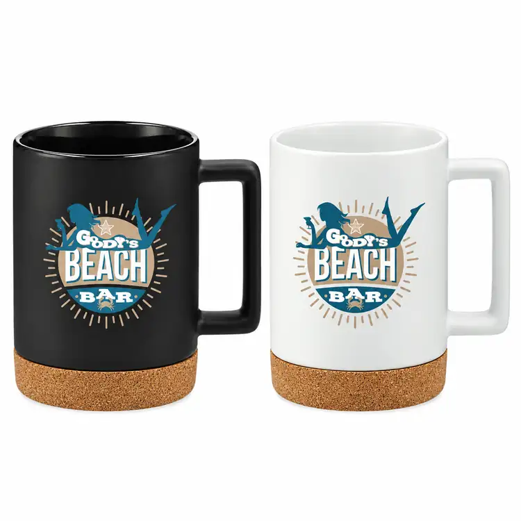 Bates Ceramic Mug w Cork Base