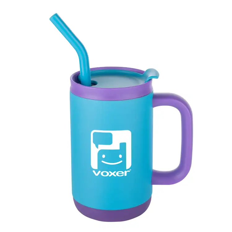 Abelia Insulated Mug 16 oz with Sip and Twist Lid and Straw #2