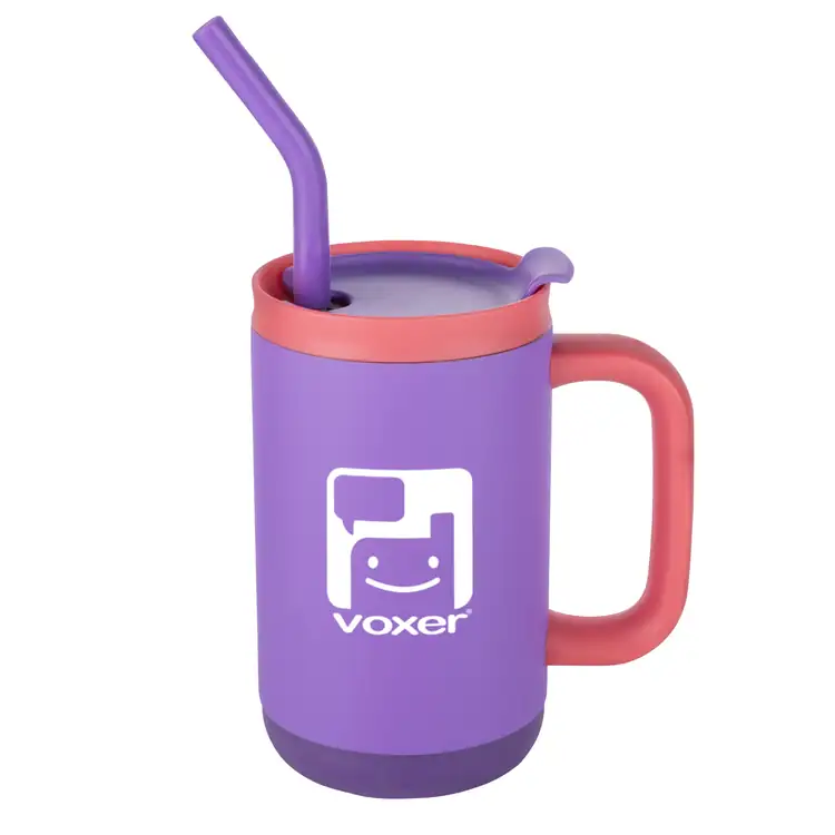 Abelia Insulated Mug 16 oz with Sip and Twist Lid and Straw #3