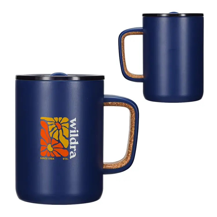 Tasse isotherme Savor 14 oz avec intérieur en céramique et poignée en liège #10