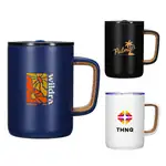 Savor 14 oz Vacuum Insulated Mug with Ceramic Lining and Cork Handle