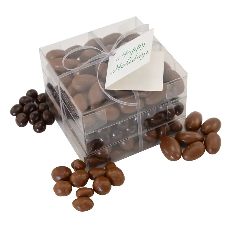 Three-Tier Chocolate Treat Tower with Hang Tag
