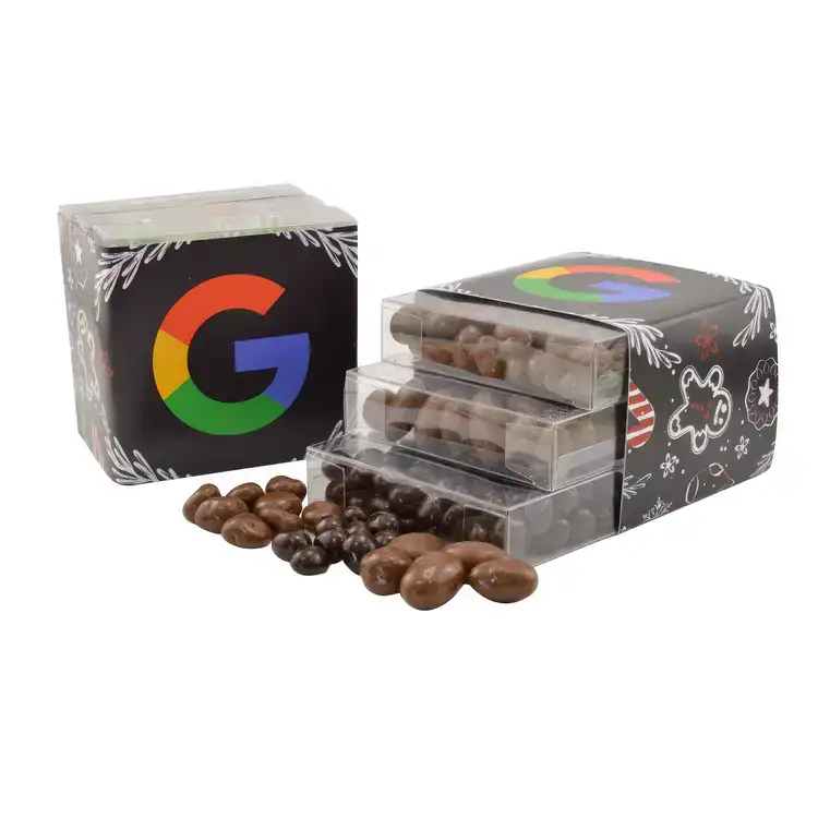 Three-Tier Chocolate Treat Tower with Sleeve