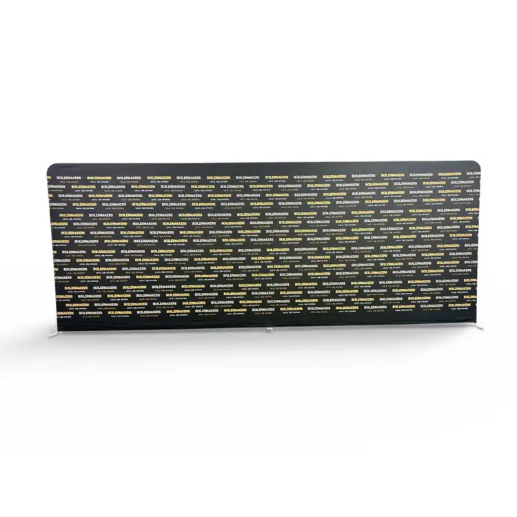 Extra Large Double Sided Straight EuroFit Backwall Kit with Blockout Fabric #3