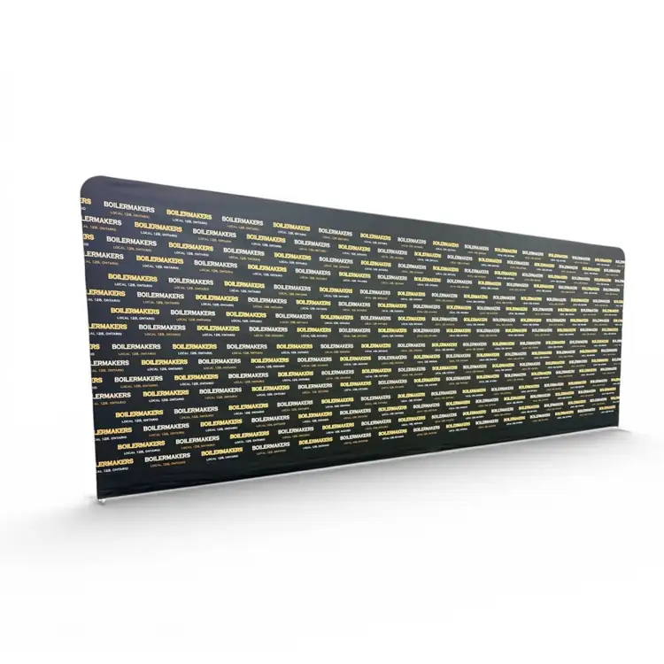 Extra Large Double Sided Straight EuroFit Backwall Kit with Blockout Fabric #4