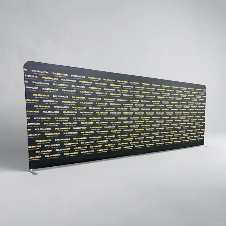 Extra Large Double Sided Straight EuroFit Backwall Kit with Blockout Fabric #6