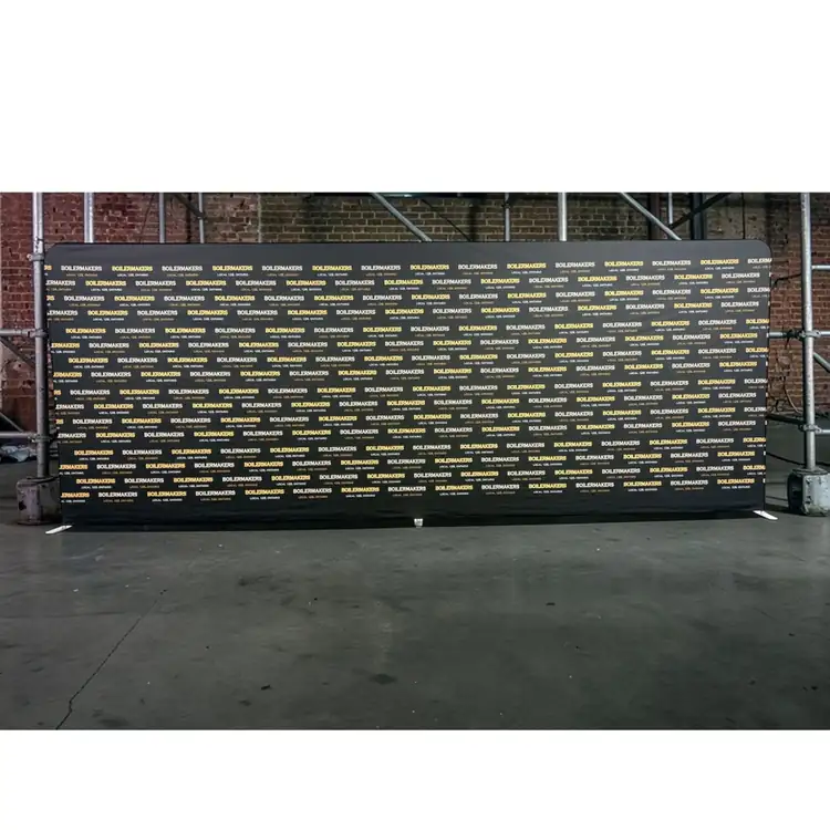 Extra Large Double Sided Straight EuroFit Backwall Kit with Blockout Fabric #7