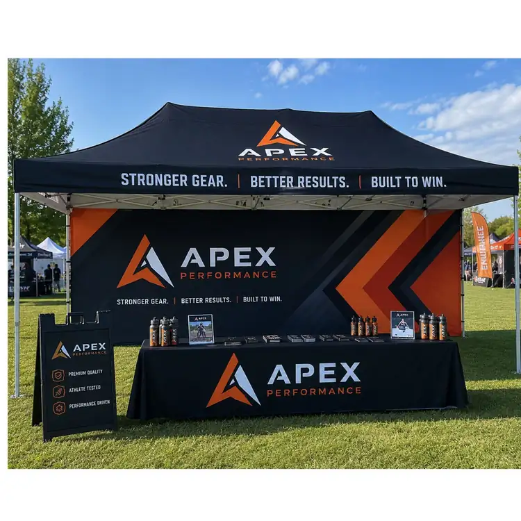 Extra Large Sublimated Tent Backwall #2