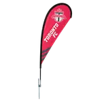 Extra Small Double Sided Teardrop Flag Kit with Ground Spike