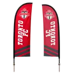 Extra Small Single Sided Feather Flag Kit with Ground Spike