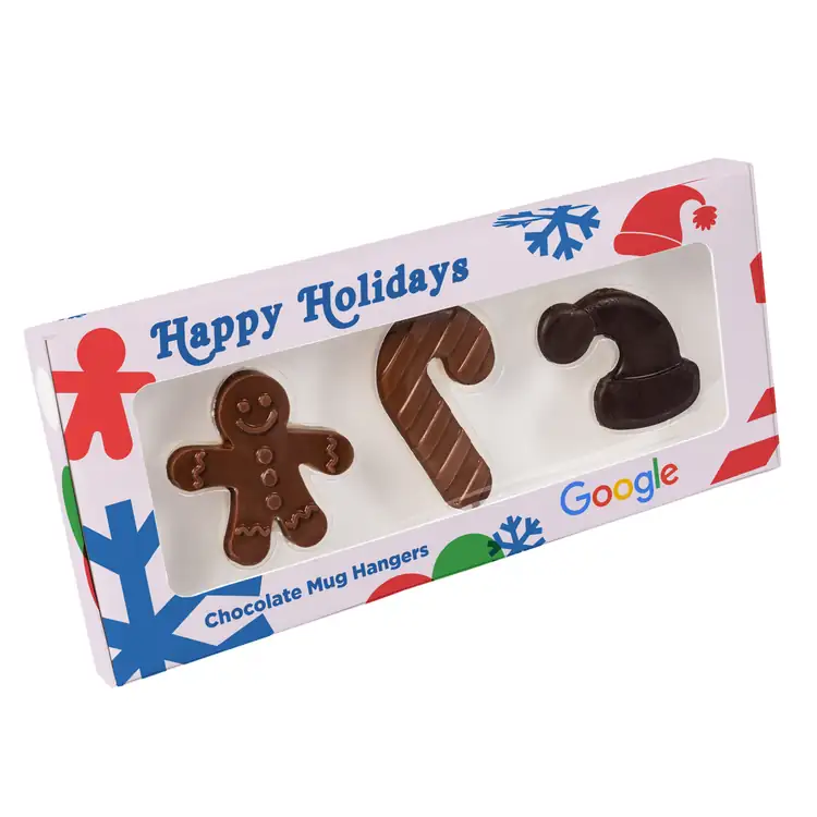 Trio de décorations chocolatées pour tasse des Fêtes #2