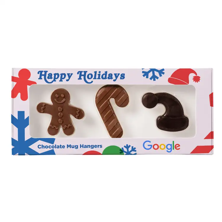 Trio de décorations chocolatées pour tasse des Fêtes #3