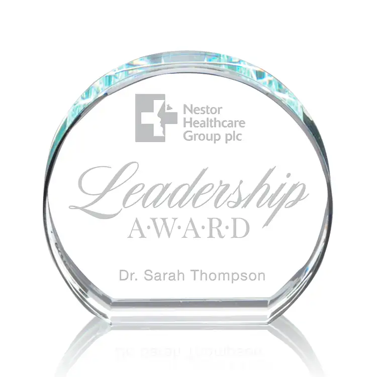 Abrams Starfire Crystal Award - Deep Etch