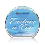 Trophée Abrams en cristal Starfire - Multicolore recto verso