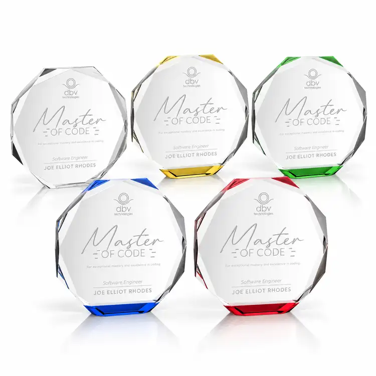 Acadian Award - Optical Crystal - Engraved